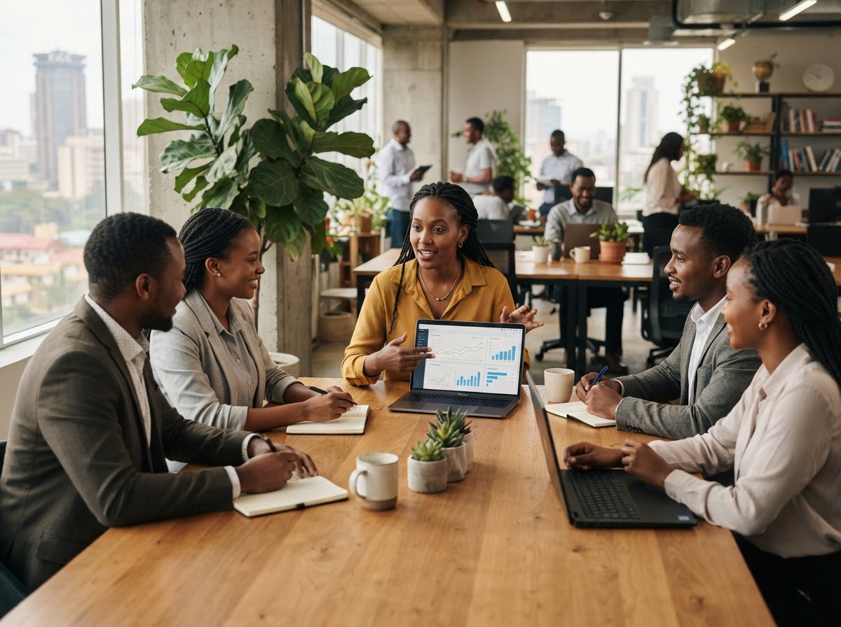 Kenya Growth AI team environment reflecting a human-centered approach to AI-driven financial decisions